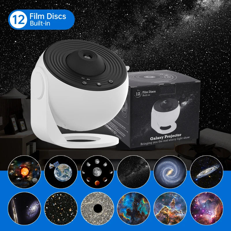 360° Galaxy Projector Night Light for Kids Bedroom | Starry Sky Lamp