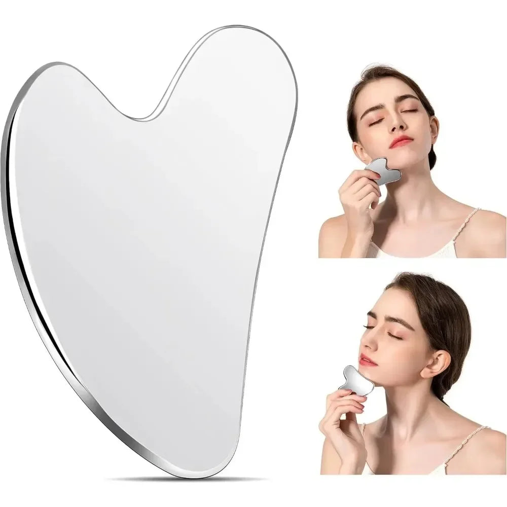 Stainless Steel Gua Sha Facial Massage Tool for Anti-Aging & Firming