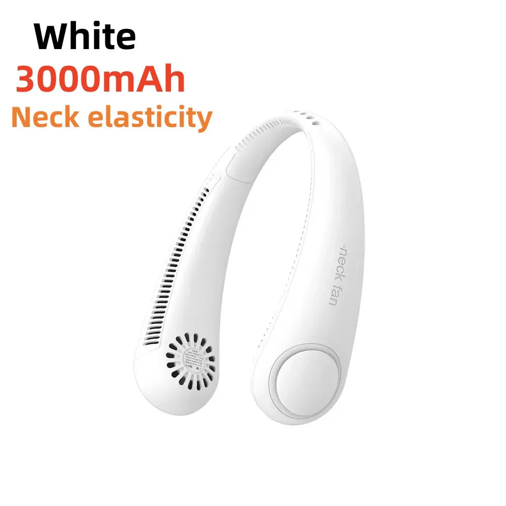 8000mAh Bladeless Portable Neck Fan & Air Cooler