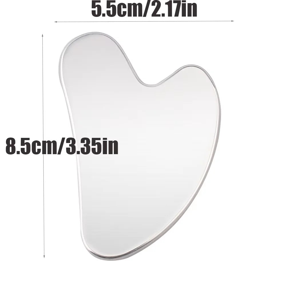 Stainless Steel Gua Sha Facial Massage Tool for Anti-Aging & Firming