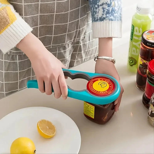4-in-1 Jar Opener & Bottle Opener for Arthritis - Easy Grip Tool