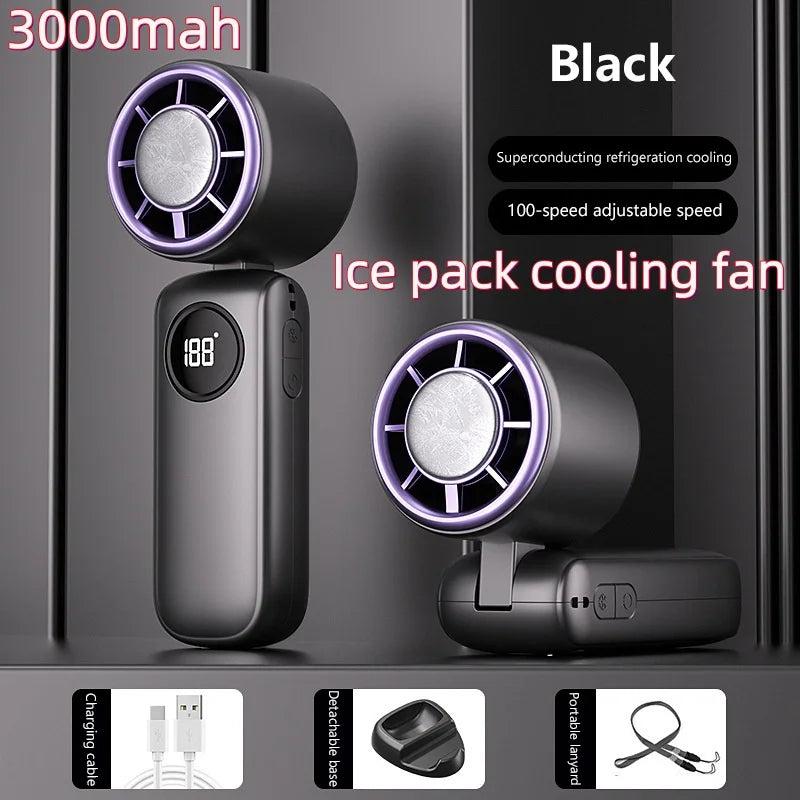 8000mAh Bladeless Portable Neck Fan & Air Cooler