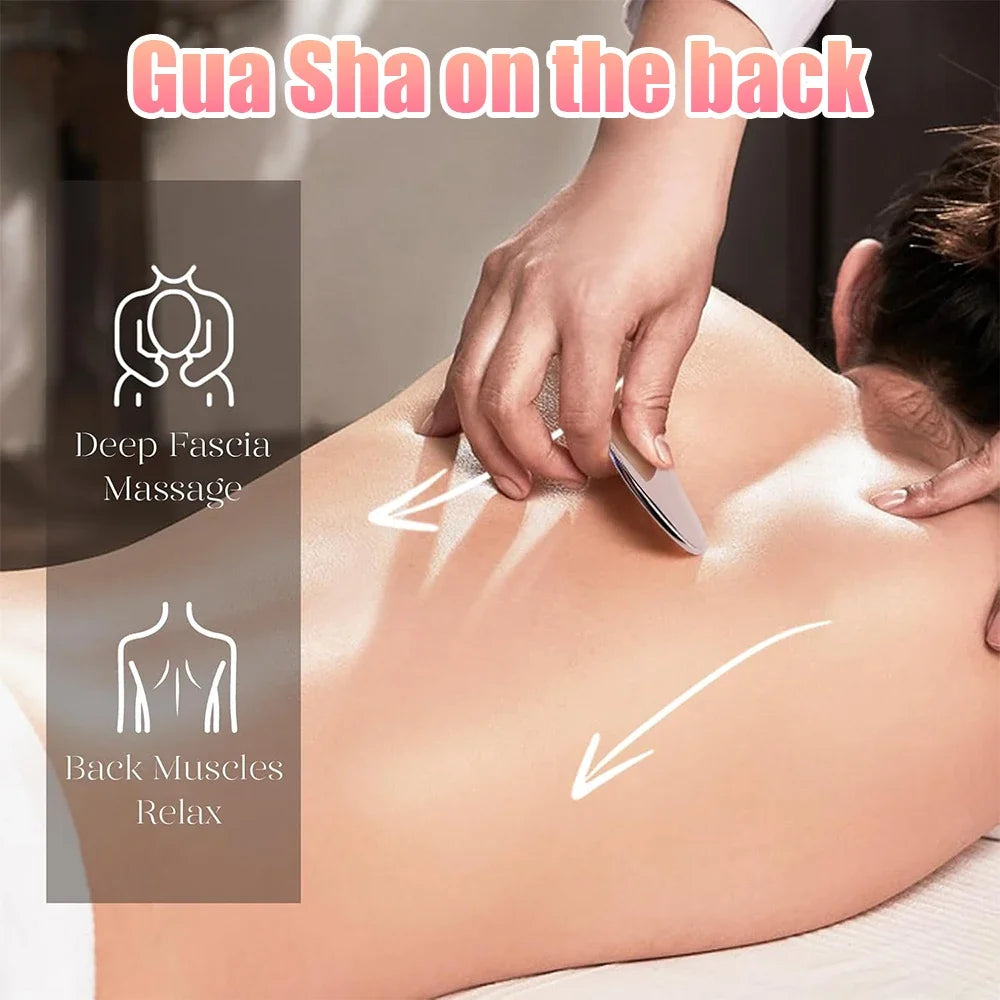 Stainless Steel Gua Sha Facial Massage Tool for Anti-Aging & Firming