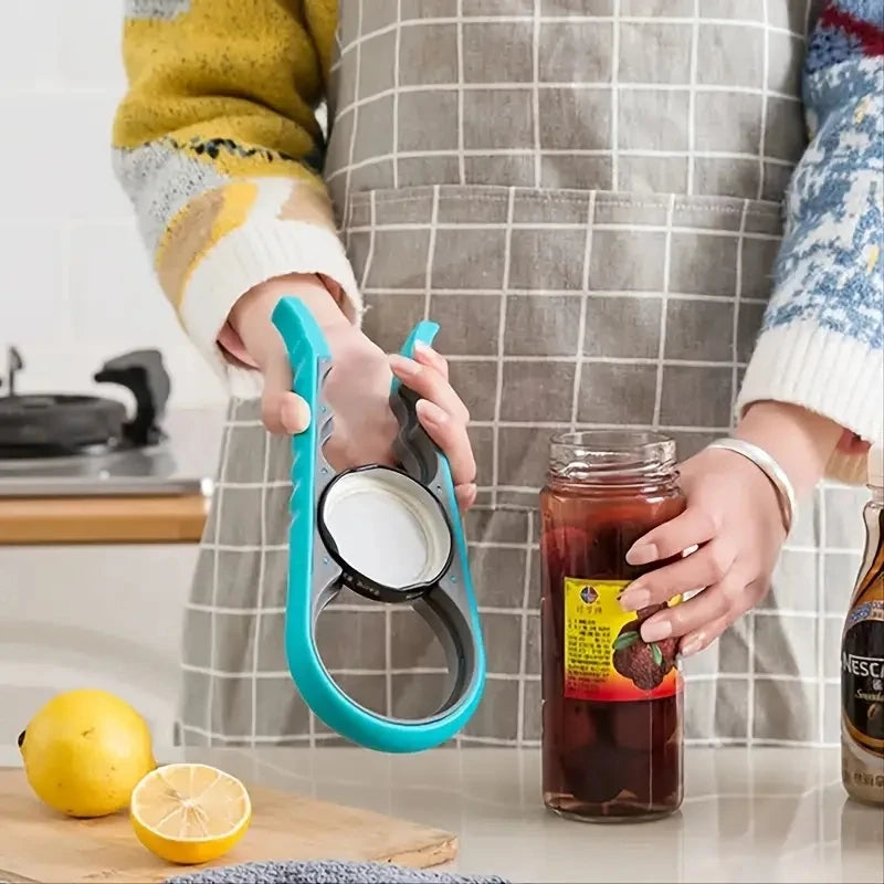 4-in-1 Jar Opener & Bottle Opener for Arthritis - Easy Grip Tool