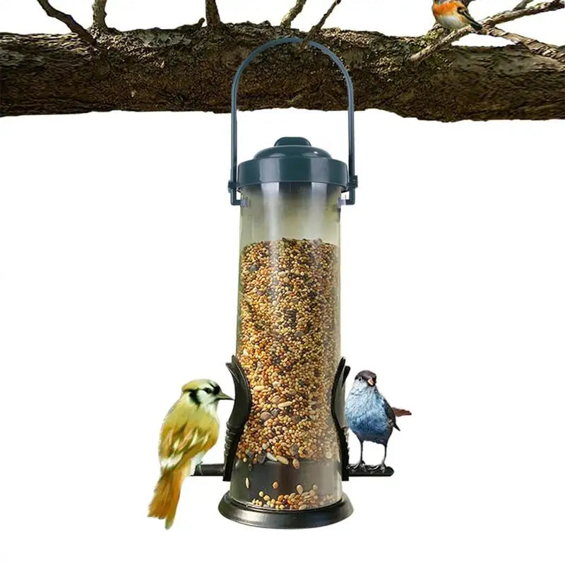 Durable Outdoor Dangling Bird Feeder and Food Dispenser