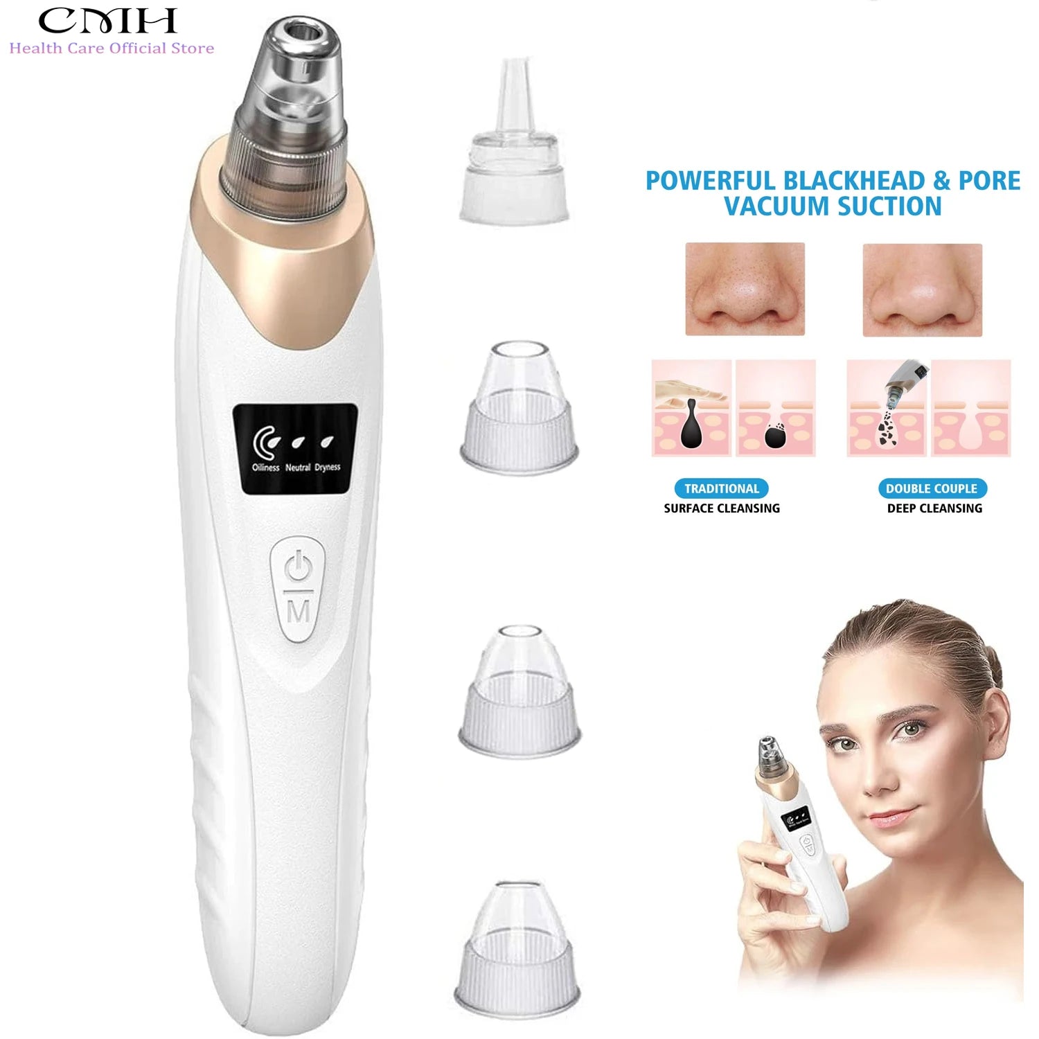 CMH Pore Cleansing Blackhead Vacuum & Skin Tool