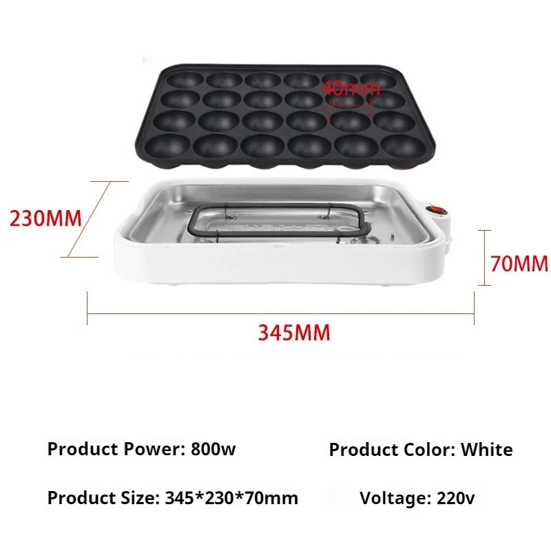 Electric Takoyaki Maker & Chibi Maruko Grill Pan