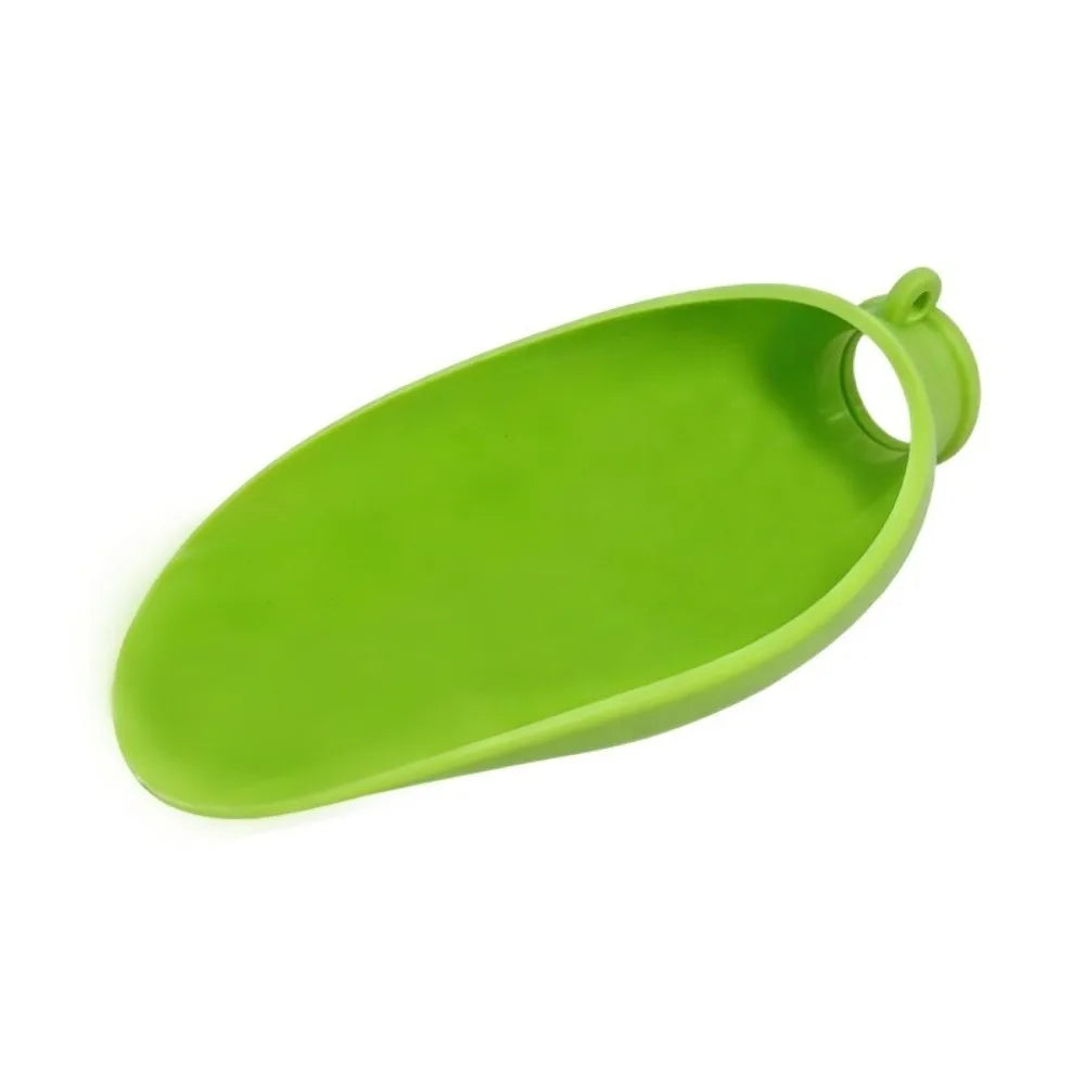 Portable Leaf Pet Water Bowl - Leakproof Outdoor Feeder